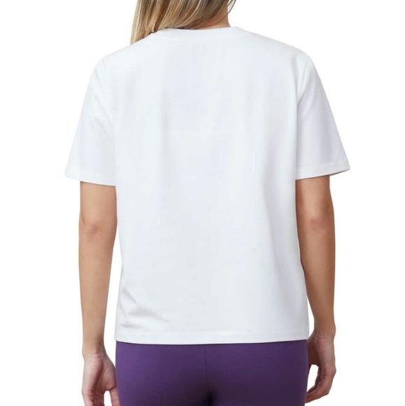 FILA Multicolor Logo Jersey White Shirt - Picture 3 of 6